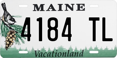 ME license plate 4184TL