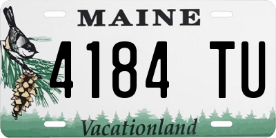 ME license plate 4184TU