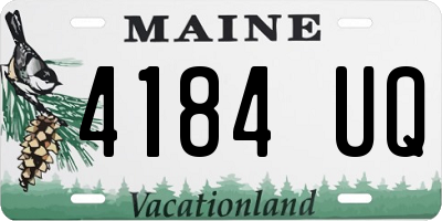 ME license plate 4184UQ