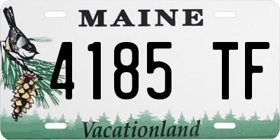ME license plate 4185TF