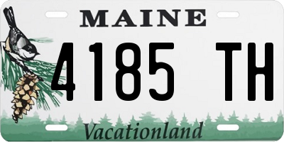 ME license plate 4185TH