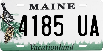 ME license plate 4185UA