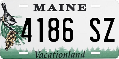 ME license plate 4186SZ