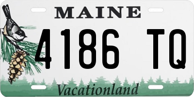 ME license plate 4186TQ