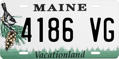 ME license plate 4186VG