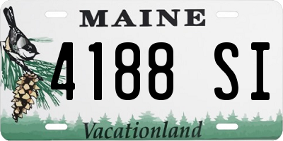 ME license plate 4188SI