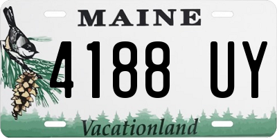 ME license plate 4188UY