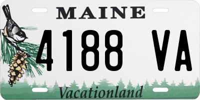 ME license plate 4188VA