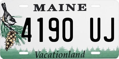 ME license plate 4190UJ