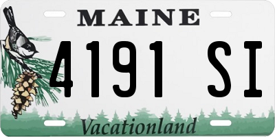 ME license plate 4191SI