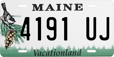 ME license plate 4191UJ