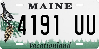 ME license plate 4191UU