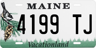 ME license plate 4199TJ