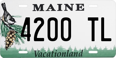 ME license plate 4200TL