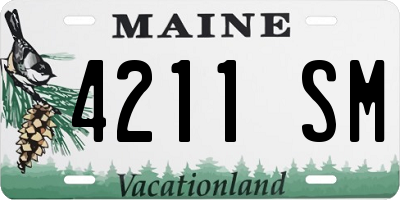 ME license plate 4211SM
