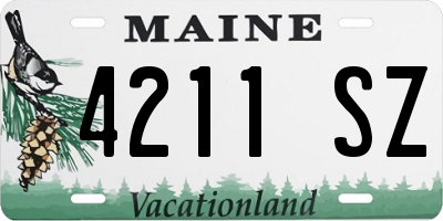 ME license plate 4211SZ