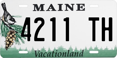 ME license plate 4211TH