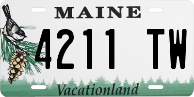 ME license plate 4211TW