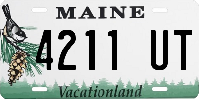 ME license plate 4211UT