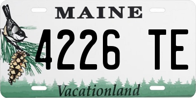 ME license plate 4226TE