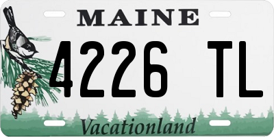 ME license plate 4226TL