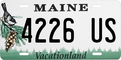 ME license plate 4226US