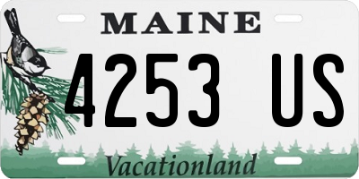 ME license plate 4253US