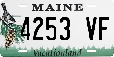 ME license plate 4253VF