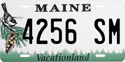 ME license plate 4256SM
