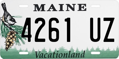 ME license plate 4261UZ