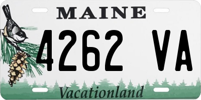 ME license plate 4262VA
