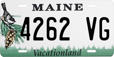 ME license plate 4262VG