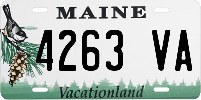 ME license plate 4263VA