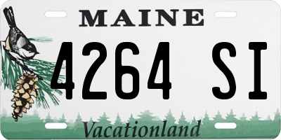 ME license plate 4264SI