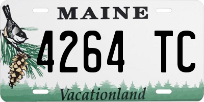 ME license plate 4264TC