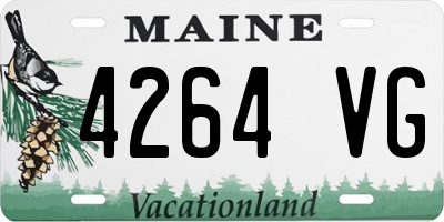 ME license plate 4264VG