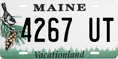 ME license plate 4267UT