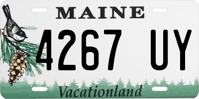 ME license plate 4267UY