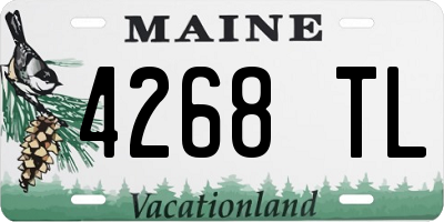 ME license plate 4268TL