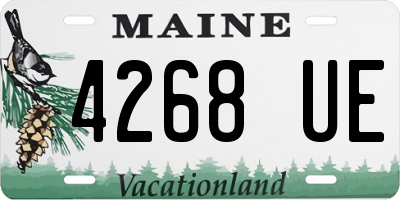 ME license plate 4268UE