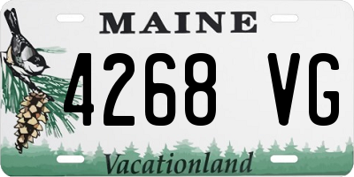 ME license plate 4268VG