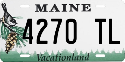 ME license plate 4270TL