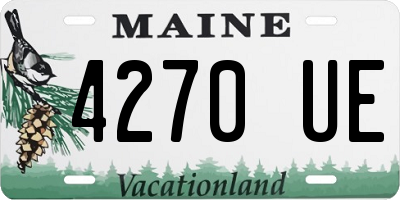 ME license plate 4270UE
