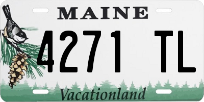 ME license plate 4271TL