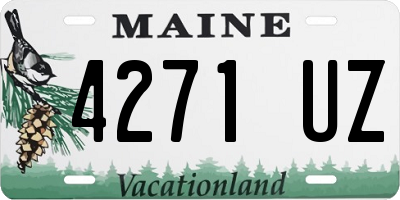 ME license plate 4271UZ