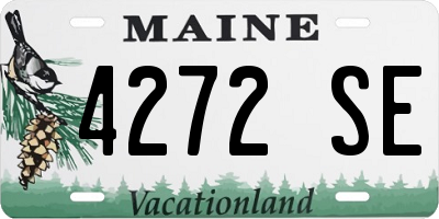 ME license plate 4272SE