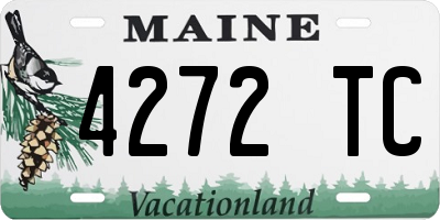 ME license plate 4272TC