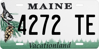 ME license plate 4272TE