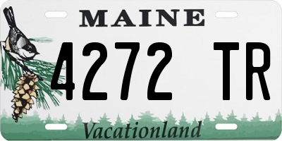 ME license plate 4272TR