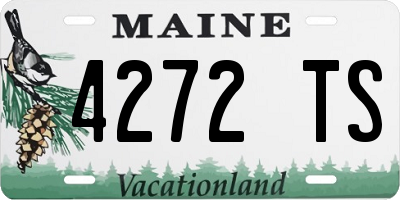 ME license plate 4272TS